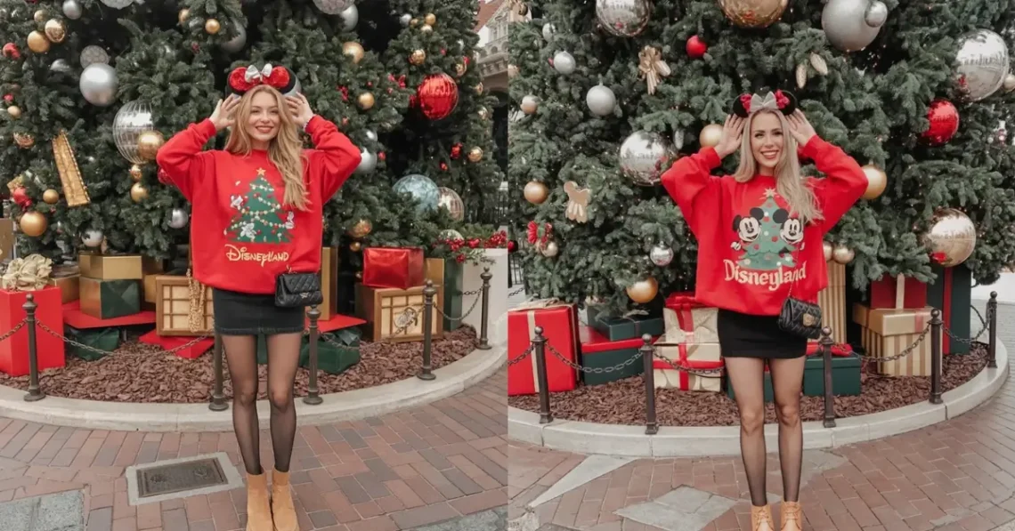 christmas travel outfit