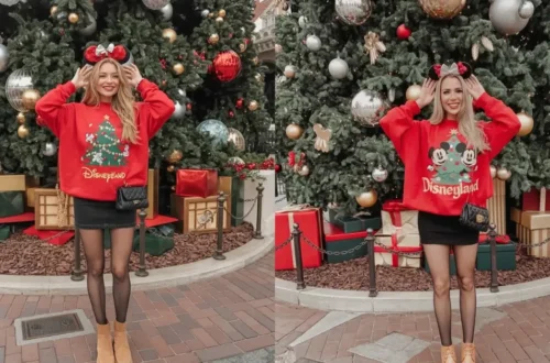 christmas travel outfit