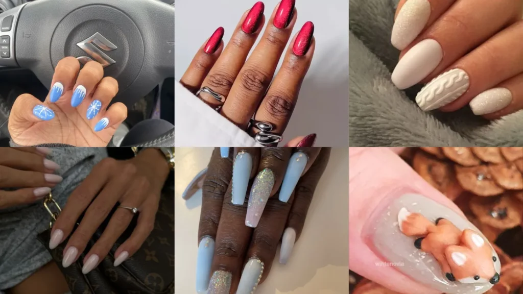 30+ Stunning Winter Acrylic Nails That Steal Every Room