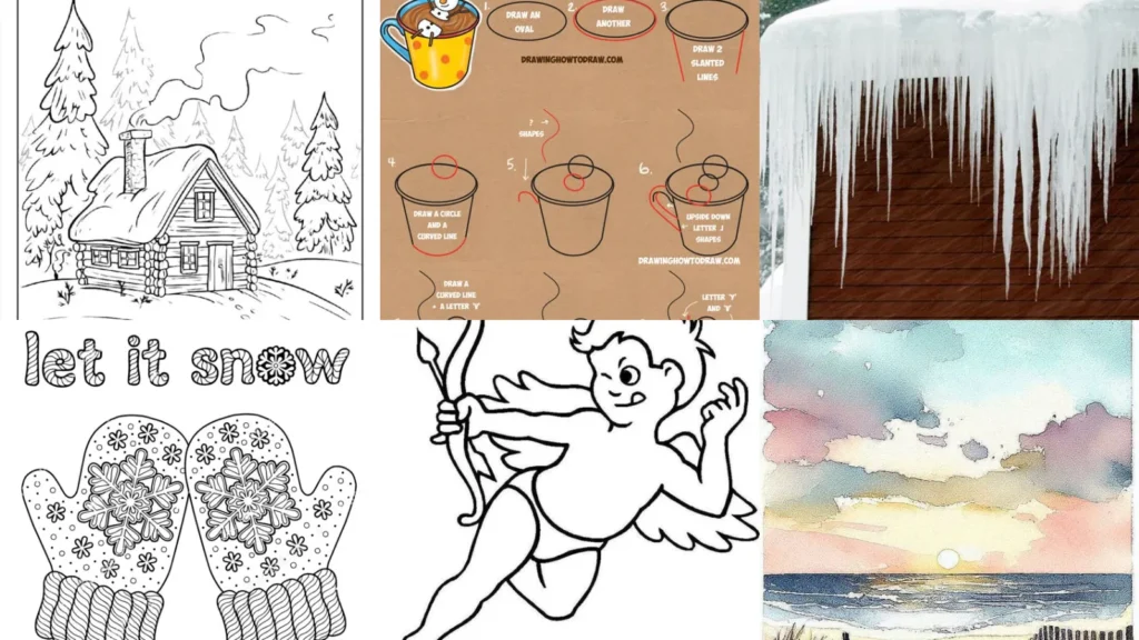 15+ Cozy Winter Drawing Ideas to Inspire Your Sketchbook