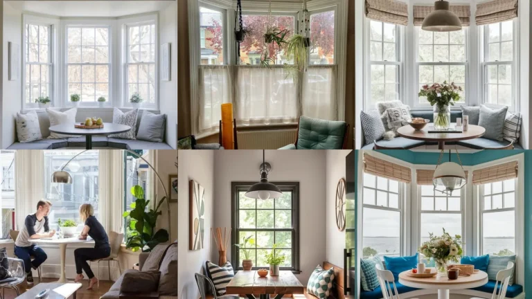 20 Bay Window Breakfast Nook Ideas With Pretty Seating and Decor