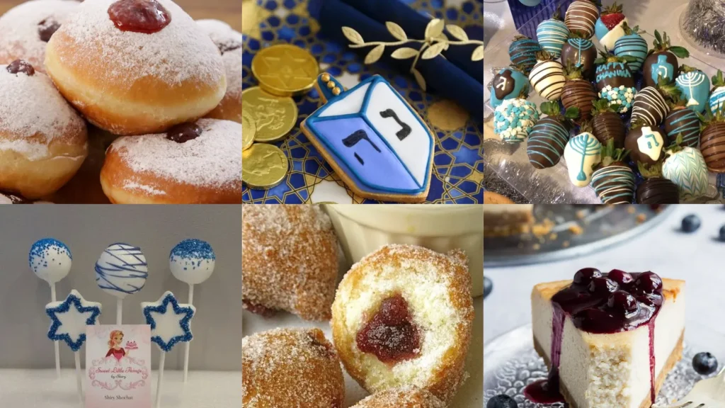 20 Hanukkah Desserts With Doughnuts, Cookies and Blue-and-White Details