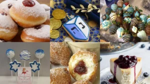 20 Hanukkah Desserts With Doughnuts, Cookies and Blue-and-White Details
