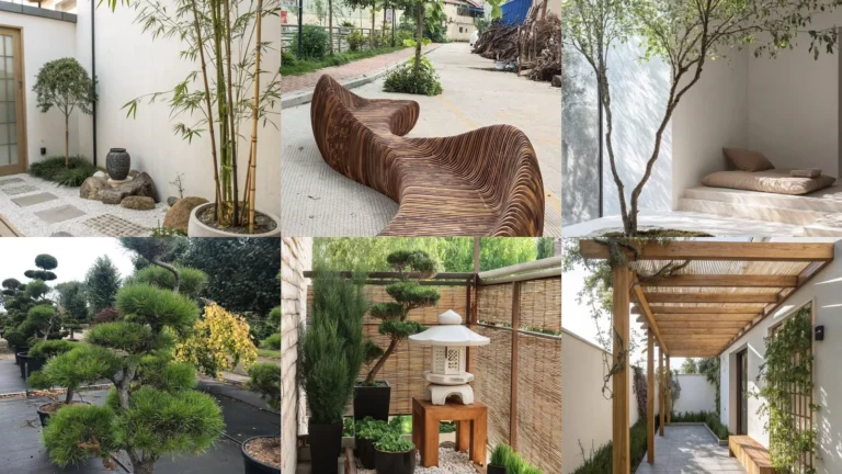 20 Japandi Garden Ideas With Greenery, Gravel and Simple Seating