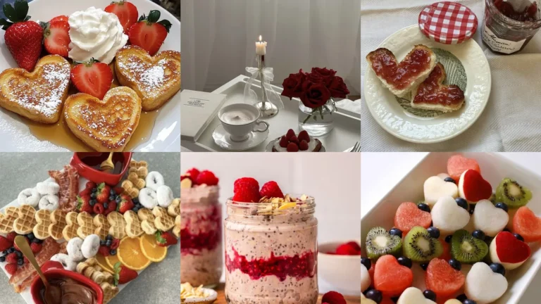 20 Valentine's Day Breakfast Ideas With Hearts, Berries and Pink Details